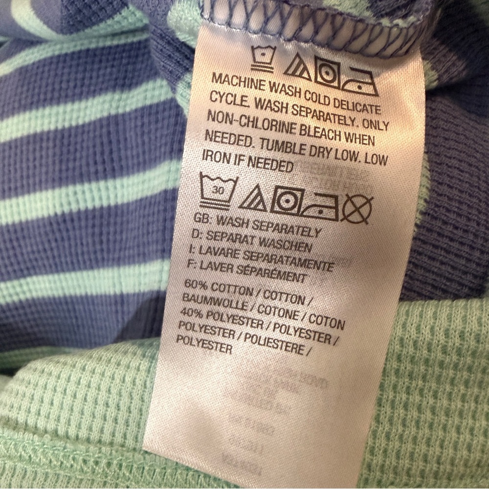 Striped Long Sleeve Top - Blue and White - Picture 4 of 5